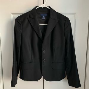 J.Crew Tailored Blazer in Italian Super 120s Black